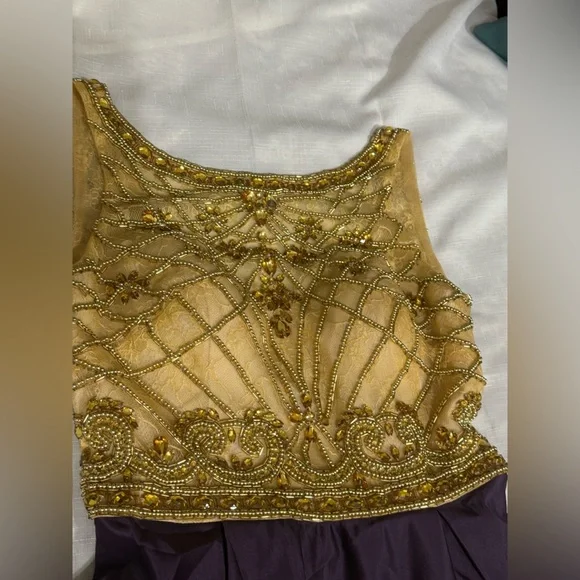 (T4) LUCCI LU sequin embroidered prom or special occasion dress, size 6 - Picture 15 of 15